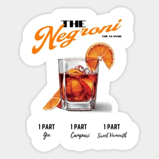 The Classic Negroni Sticker